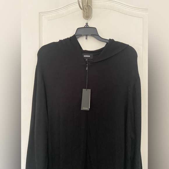 NWT Monrow Hooded Long Sleeve Short Romper/Jumpsuit - Picture 2 of 10